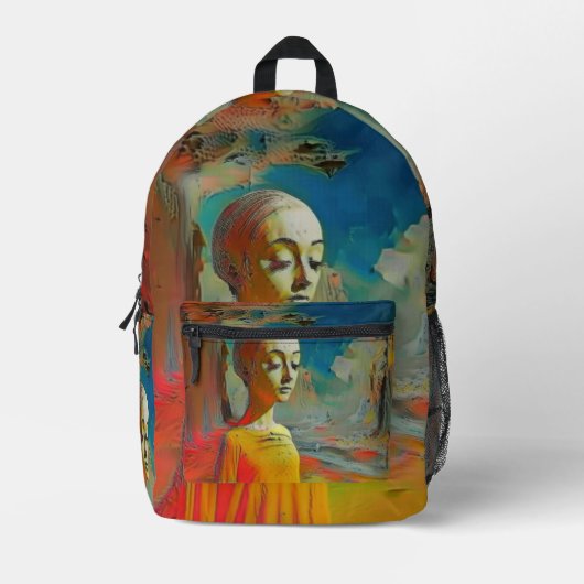 De Surrealiteit van het Alledaagse Bedrukte Rugzak (Voorkant)