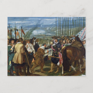 De Surrender of Breda, 1625, c.1635 Briefkaart