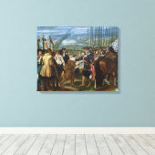 De Surrender of Breda, 1625, c.1635 Canvas Afdruk (Insitu (Houten vloer))