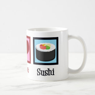 De Sushi van de Liefde van de vrede Koffiemok