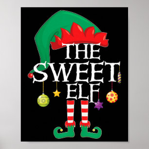 De Sweet Elf Squad Kerstmis Bijpassende Familie Xm Poster