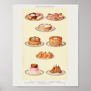 De  Sweets Art van Mrs Beeton Poster