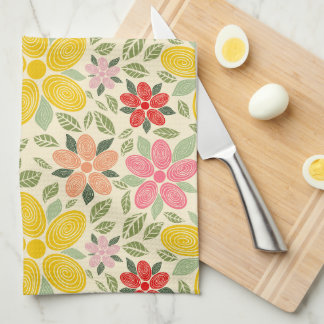 De Swirl Garden Keukenhanddoek