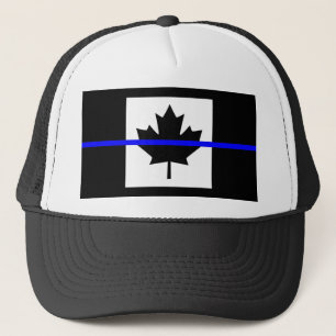 De symbolische dun blauwe lijn op Canadese maaple Trucker Pet
