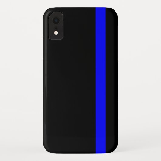 De symbolische dun blauwe lijn verticaal Case-Mate iPhone case (Achterkant)