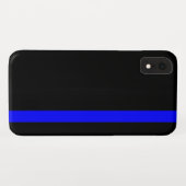 De symbolische dun blauwe lijn verticaal Case-Mate iPhone case (Achterkant (horizontaal))
