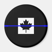 De symbolische dunne blauwe lijn op de Canadese vl Magneet (Voorkant)