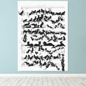 De symfonie van de kat-vector canvas afdruk (Insitu (Houten vloer))
