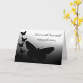 De Sympathie van de vlinder Kaart (Gele Bloem)