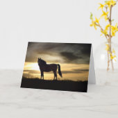 De Sympathie van het paard Kaart (Gele Bloem)