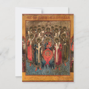De Synaxis van Aartsengel Michael Geselecteerde He Briefkaart