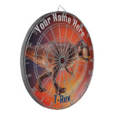 De T-Rex Dartbord (Voorkant Links)