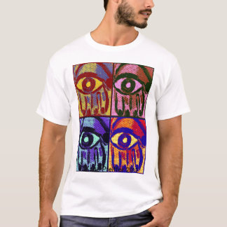 De T-shirt van de Hand van Hamsa van de Pop van
