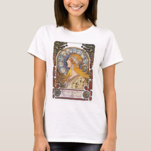 De T-shirt van de Jugendstil van Mucha -
