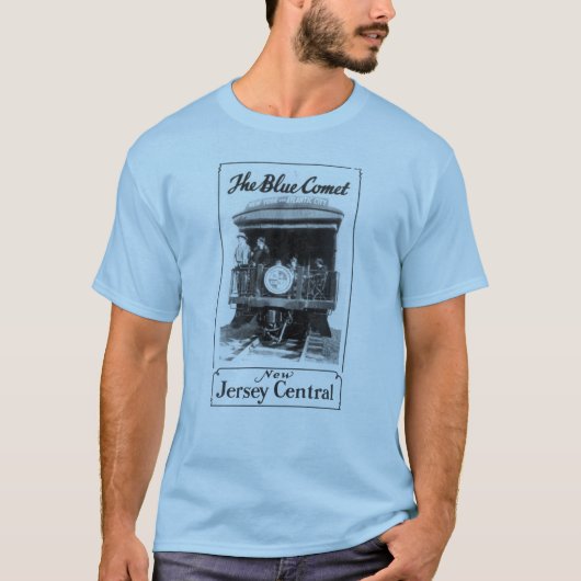 De T-shirt van de Mannen van de blauwe komeet (Voorkant)