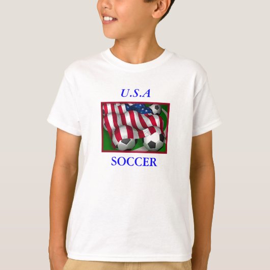 De T-Shirt van het Amerikaanse Soccer Child (Voorkant)