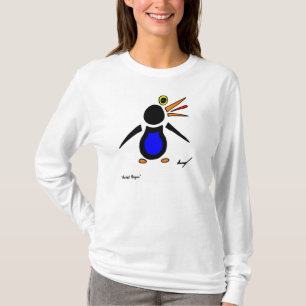 De T-shirt van het lang-Sleeve van de abstracte