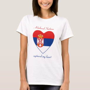 De T-shirt van het Liefje van de Vlag van Servië