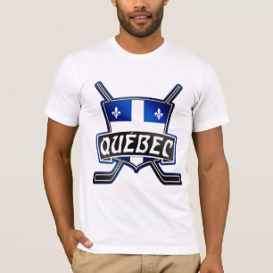 De T-shirt van het Logo van het Hockey van Quebec