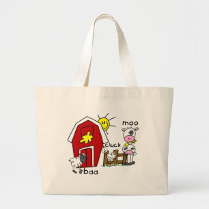 De T-shirts en de Giften van de Dieren van het Boe Grote Tote Bag