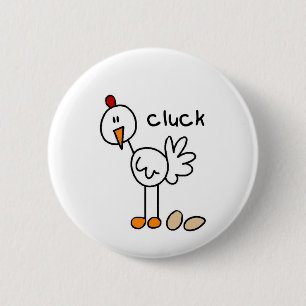 De T-shirts en de Giften van de Kip van het Cijfer Ronde Button 5,7 Cm