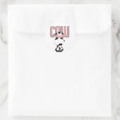 De T-shirts en de Giften van de koe Ronde Sticker (Tas)