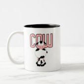 De T-shirts en de Giften van de koe Tweekleurige Koffiemok (Links)