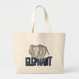 De T-shirts en de Giften van de olifant Grote Tote Bag