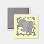 De T-shirts en de Giften van de Olifant van het ba Magneet (Voorkant / Achterkant)