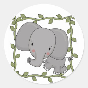 De T-shirts en de Giften van de Olifant van het Ronde Sticker