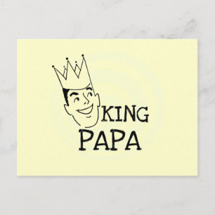 De T-shirts en de Giften van de Pa van de koning Briefkaart