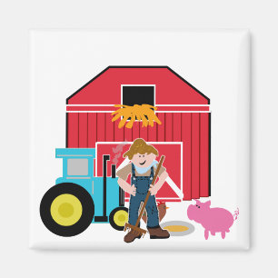 De T-shirts en de Giften van het boerenerf Magneet