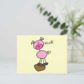 De T-shirts en de Giften van het Varken van het Briefkaart (Staand voorkant)