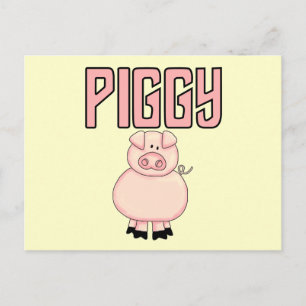 De T-shirts en de Giften van Piggy Briefkaart