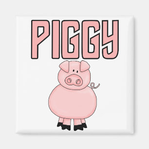 De T-shirts en de Giften van Piggy Magneet
