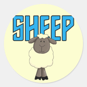 De T-shirts en de Giften van schapen Ronde Sticker