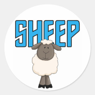 De T-shirts en de Giften van schapen Ronde Sticker
