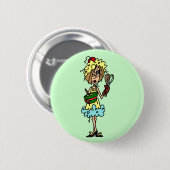 De T-shirts van Messy en geschenken Ronde Button 5,7 Cm (Voorkant /achterkant)