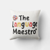 De taal maestro kussen (Achterkant)