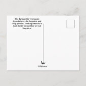 De taal van bloemen Donkere dag lieveling briefkaa Briefkaart (Achterkant)