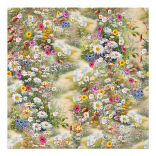 de taal van bloemen foto afdruk