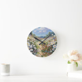 de taal van bloemen ronde klok (Huis)