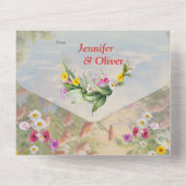 De taal van de bloemen all in one uitnodiging (Achterkant)