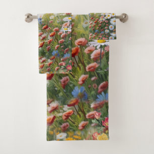 De taal van de bloemen bad handdoek