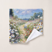 De taal van de bloemen bad handdoek (Wasdoekje)