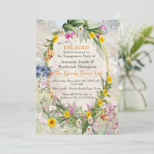 De taal van de bloemen kaart (Staand voorkant)