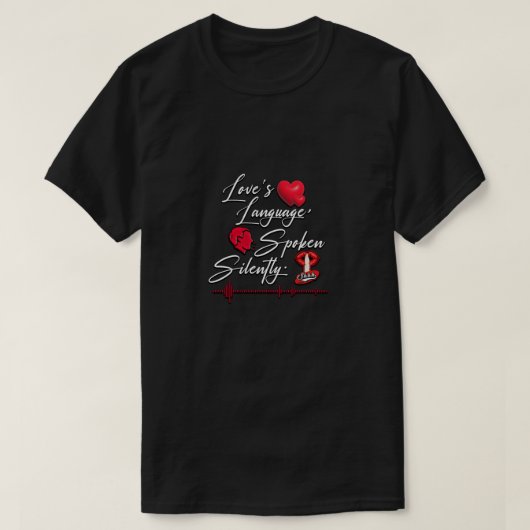 De taal van de liefde t-shirt (Design voorkant)