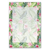 De Table Aloha Flamant rose Plage tropicale Mariage Numéro (Dos)