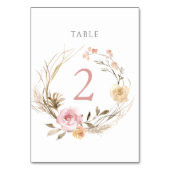 De Table aquarelle fleurs d'été Tableau Numéro 2 (Dos)