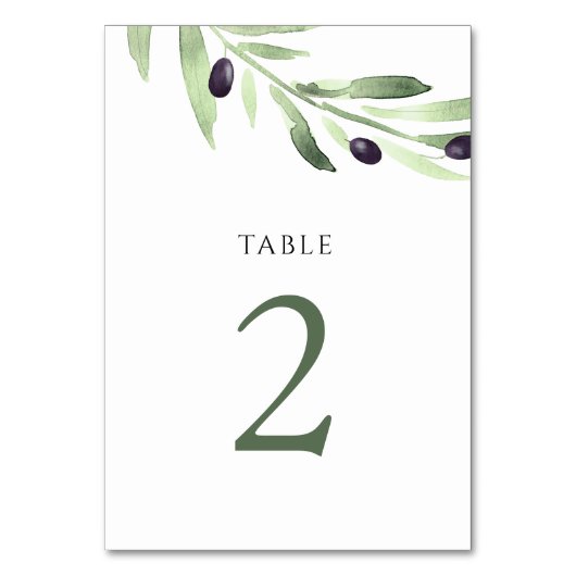 De Table aquarelle oliveraie Tableau Numéro 2 (Par défaut)